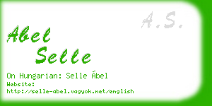 abel selle business card